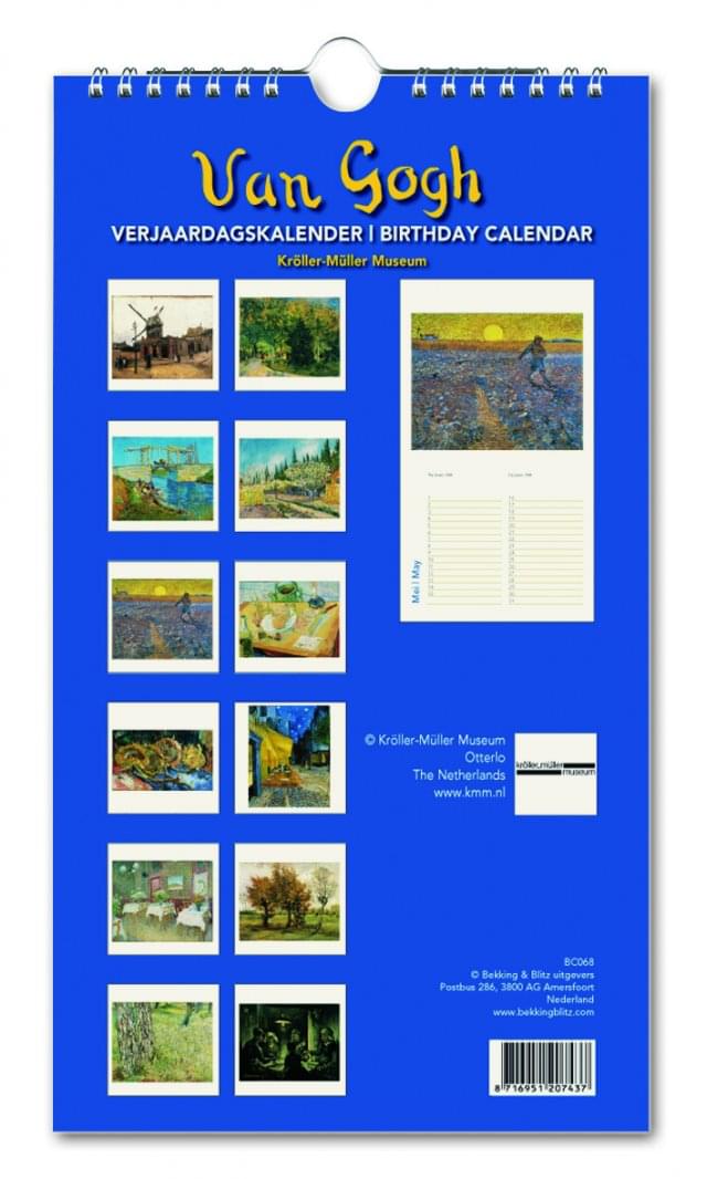 Birthday Calendar van Gogh