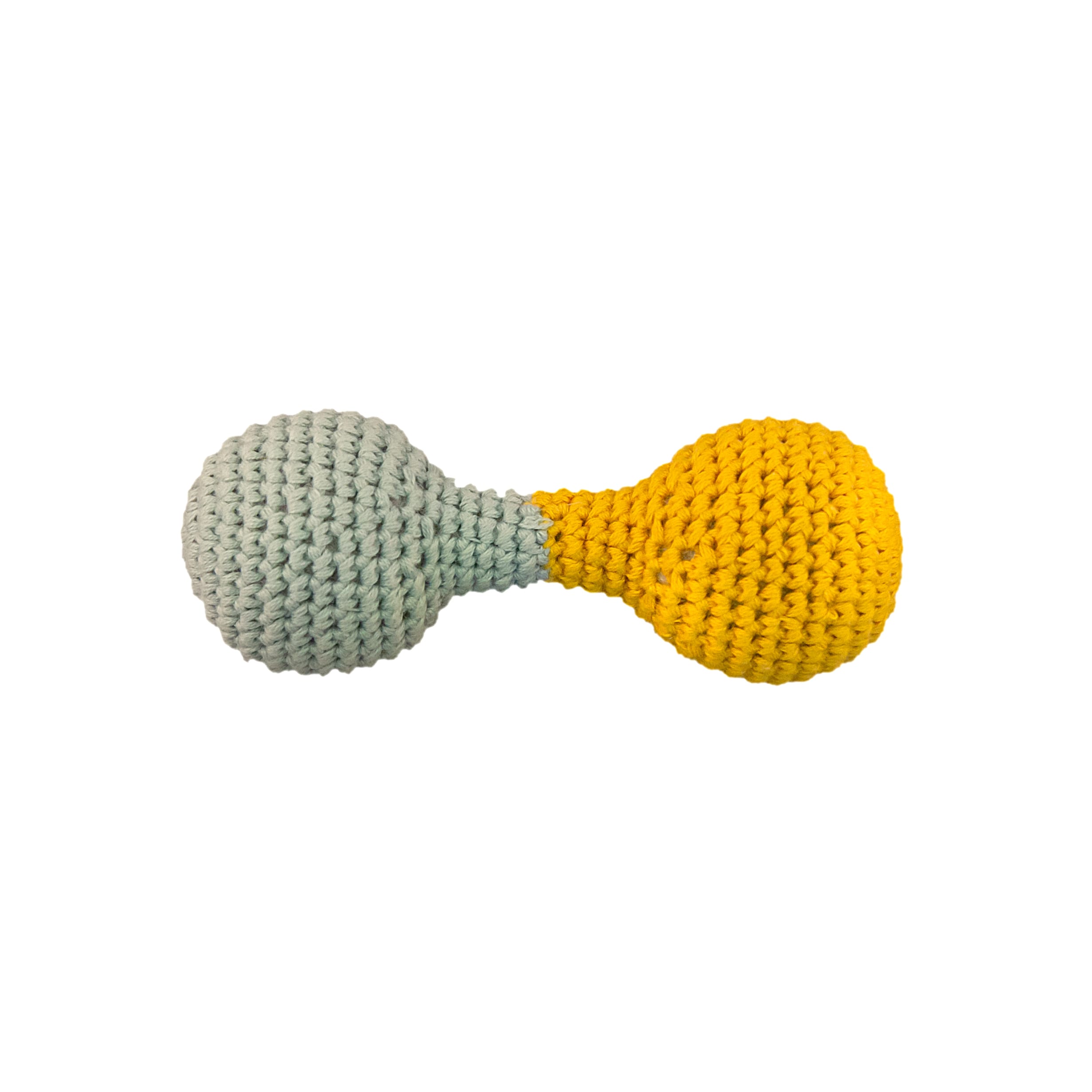 Crochet Toy Rattle Dumbbell