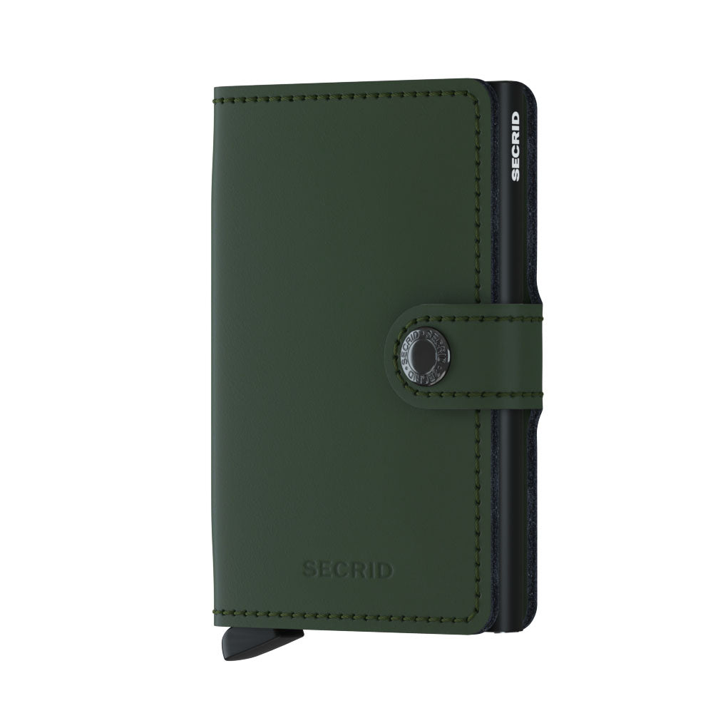 Secrid Miniwallet matte green - black