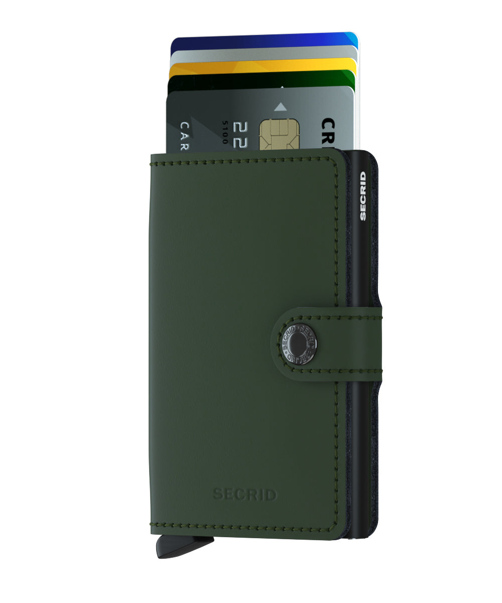 Secrid Miniwallet matte green - black