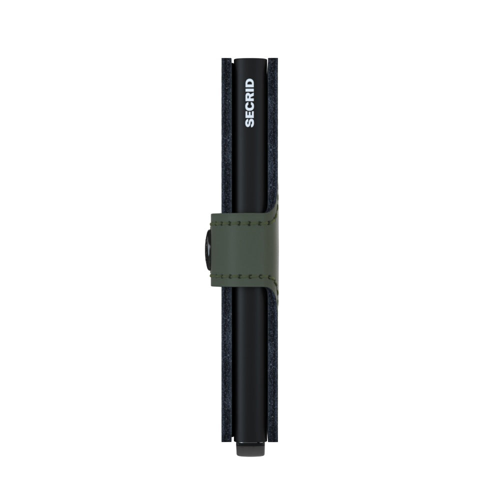 Secrid Miniwallet mat groen - zwart