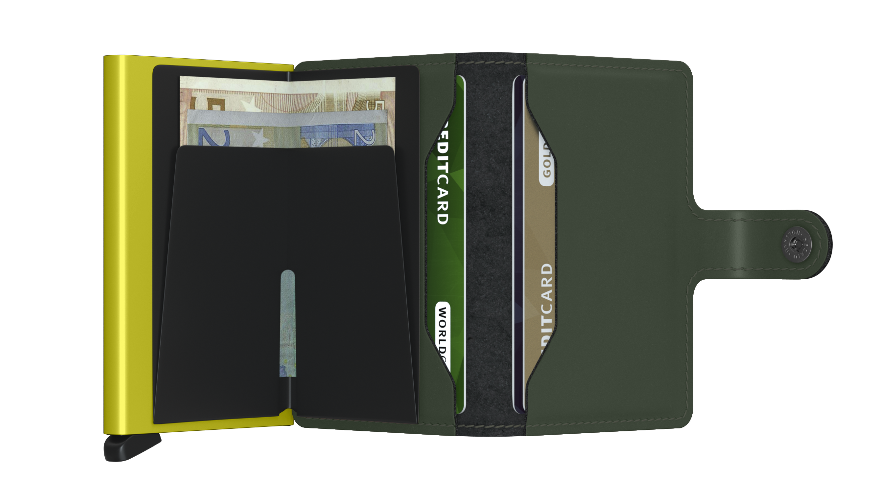 Secrid Miniwallet matt schwarz & rot