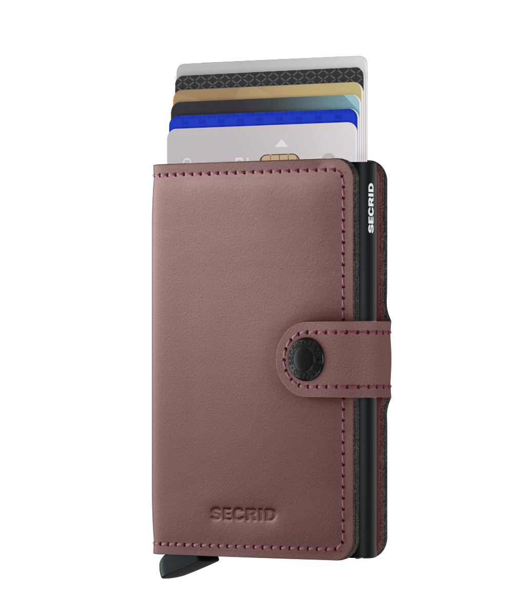 Secrid Miniwallet matt schwarz & rot