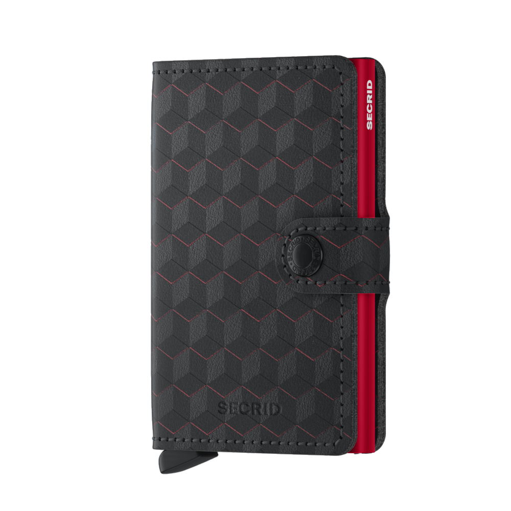 Secrid Miniwallet optical black - red