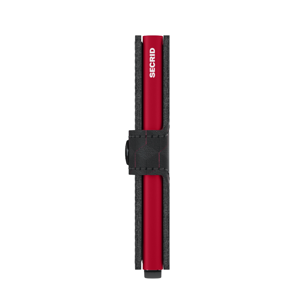 Secrid Miniwallet optical black - red