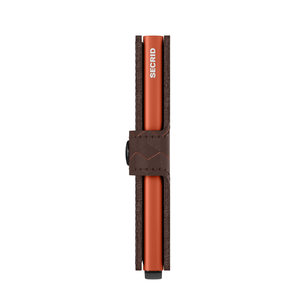 Secrid Miniwallet optical brown - orange