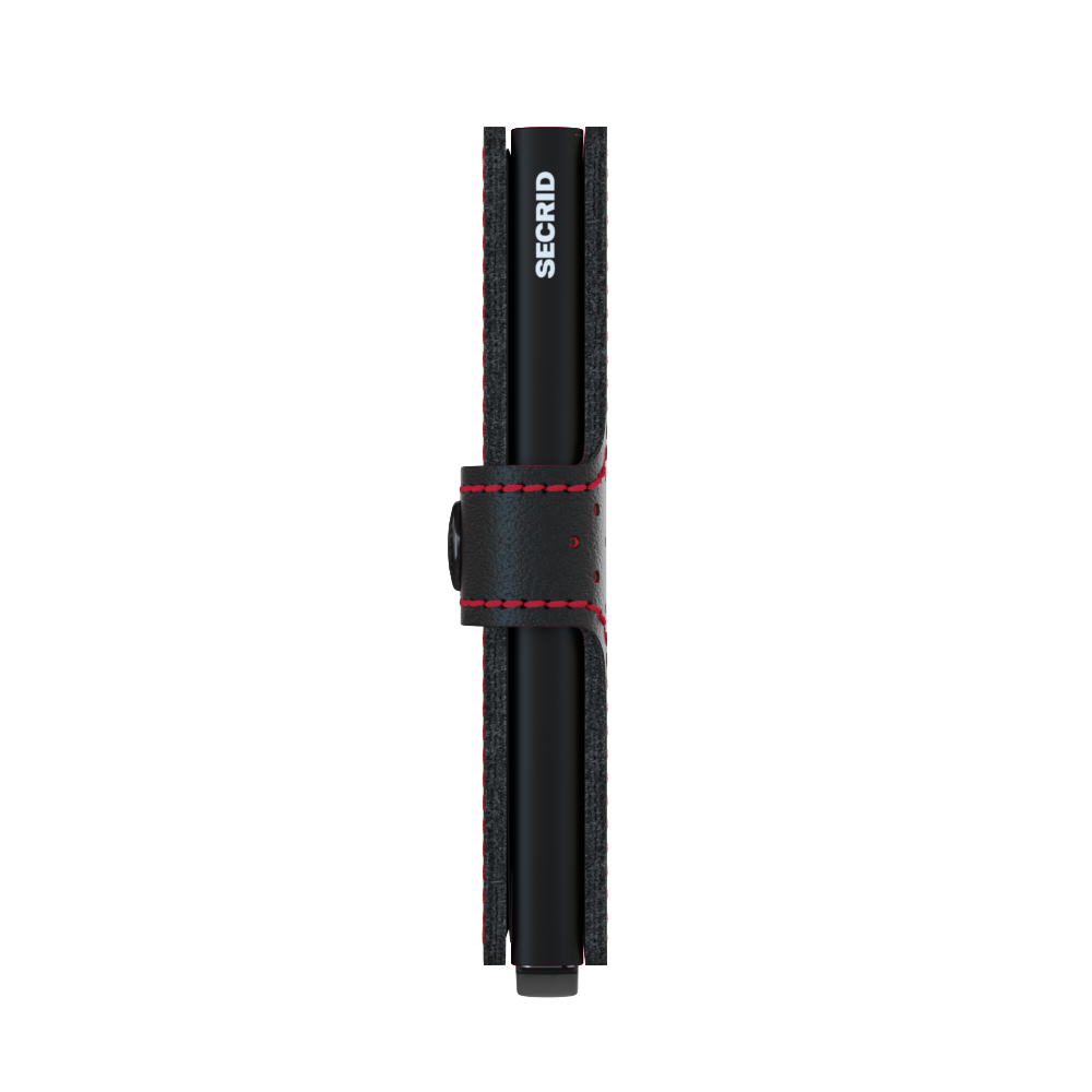 Secrid Miniwallet perforated black - red