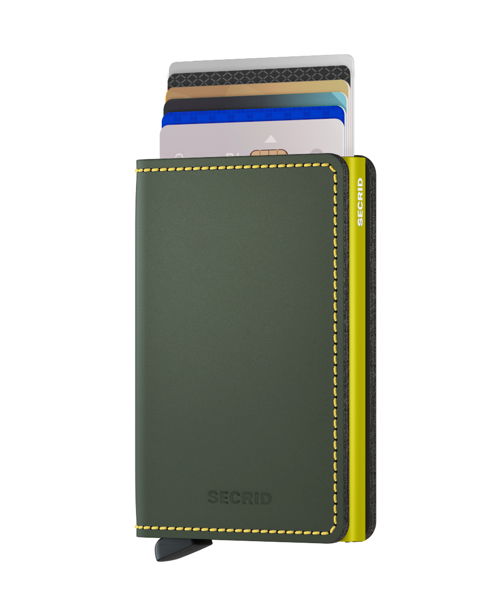 Secrid Slimwallet matte green & lime