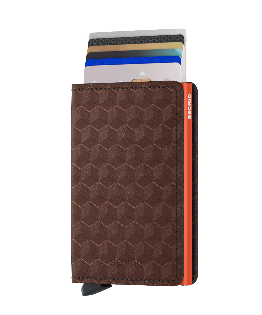 Secrid Slimwallet optical brown - orange