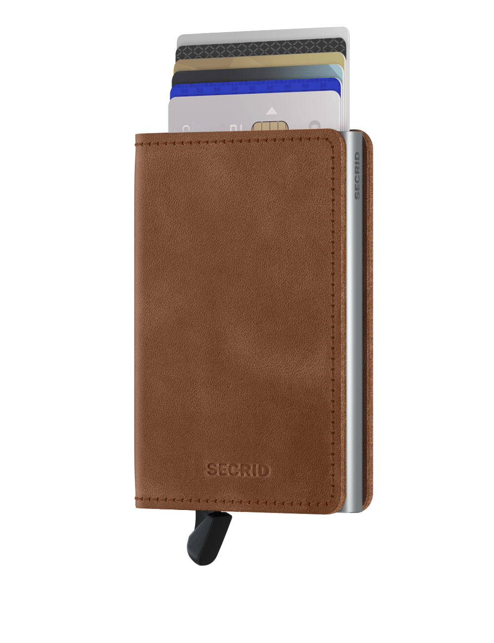 Secrid Slimwallet vintage cognac-silver