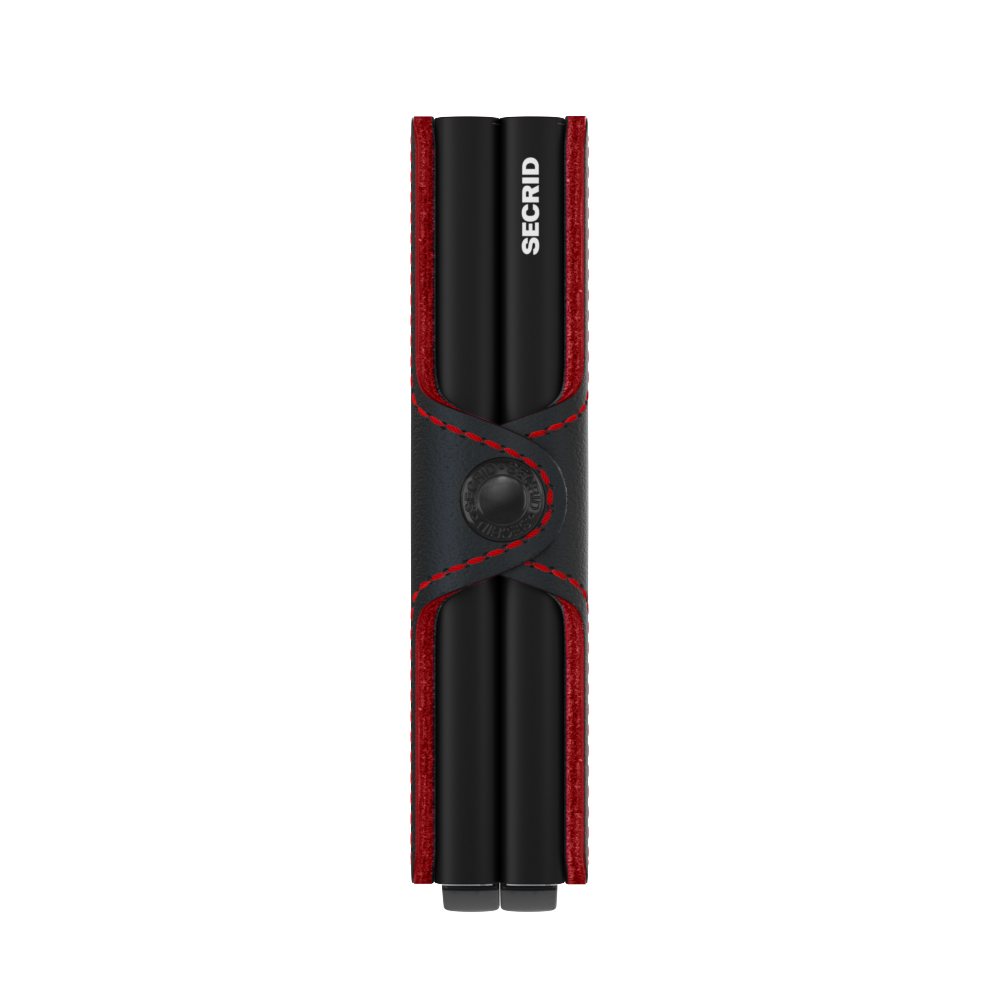 Secrid Twinwallet perforated Fuel black-red
