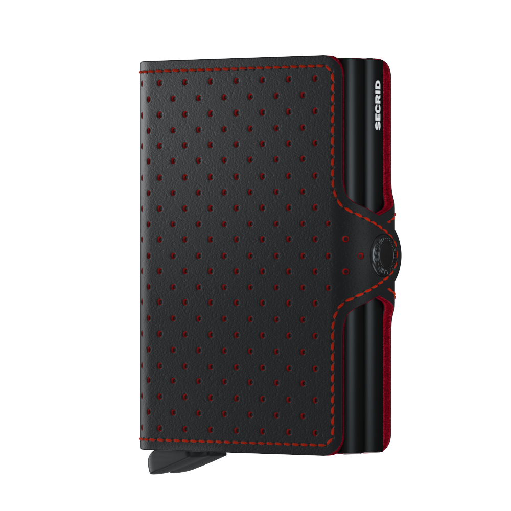 Secrid Twinwallet perforated black-red