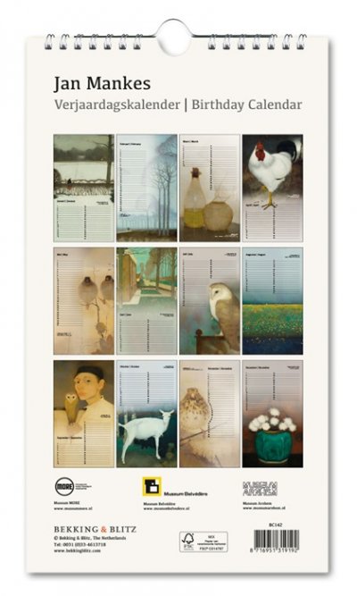 Birthday Calendar Jan Mankes