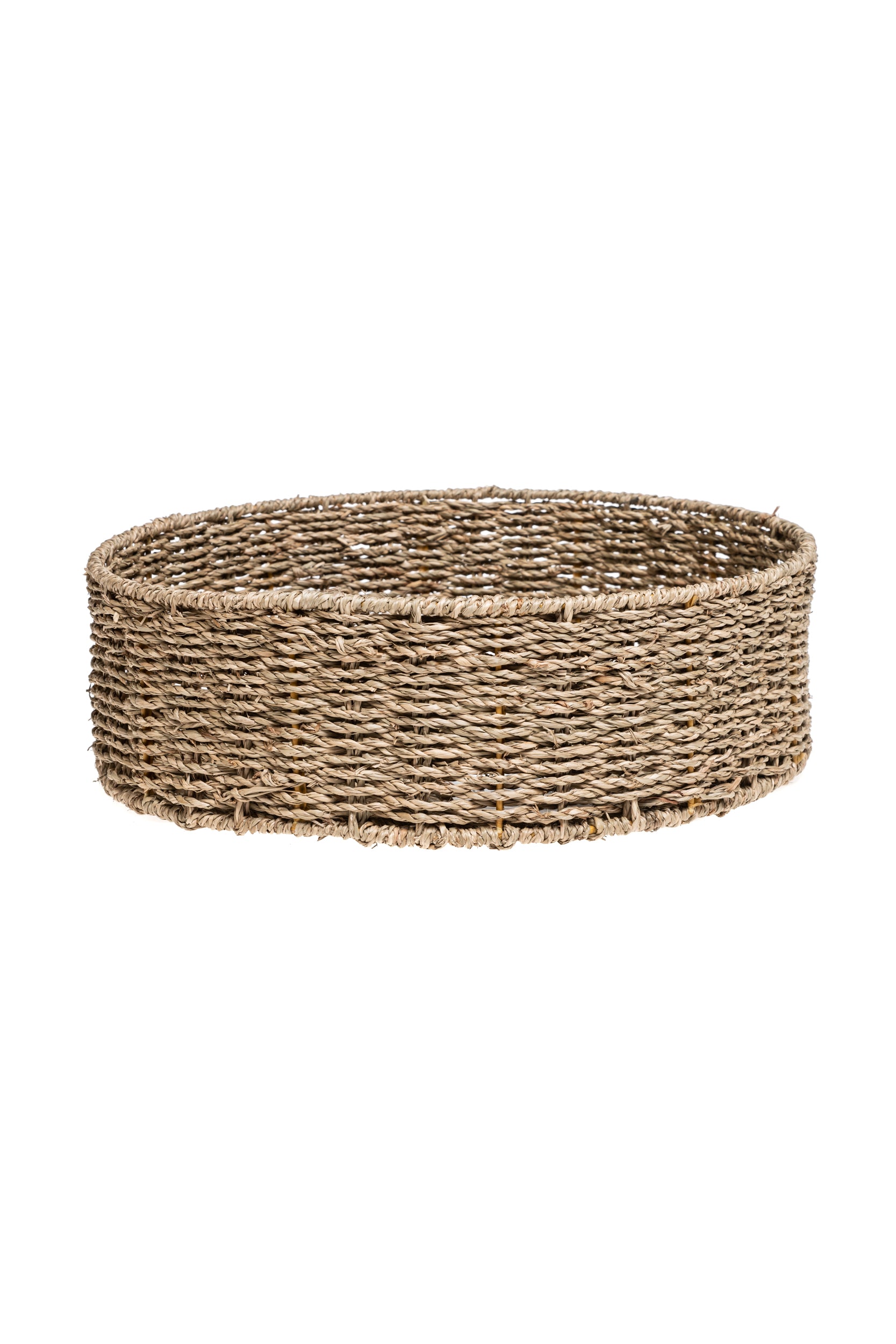 Round basket with frame