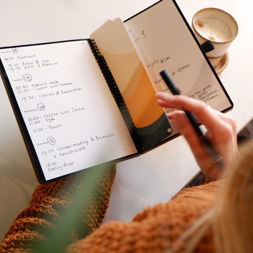 Bambook Agenda Uitwisbaar A5 Gevoerd