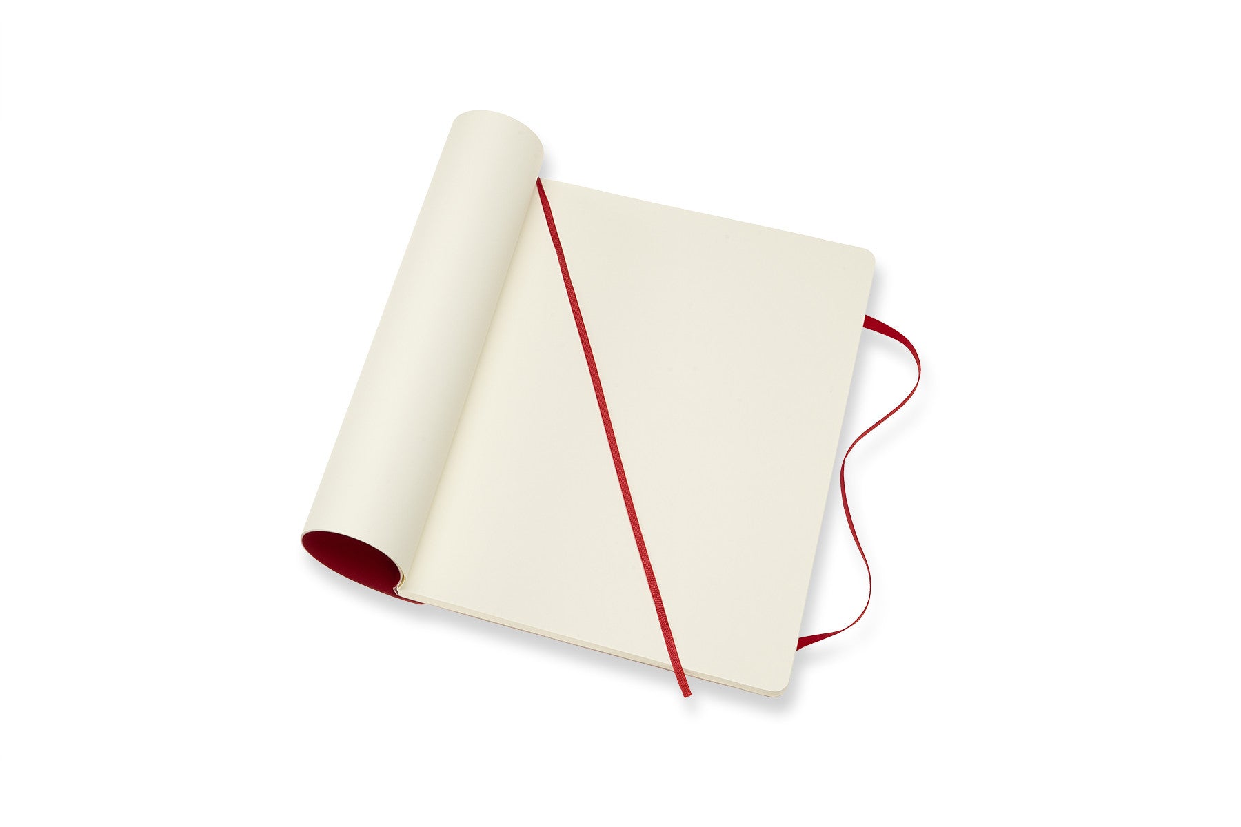 Moleskine notitieboekje softcover x-large effen rood