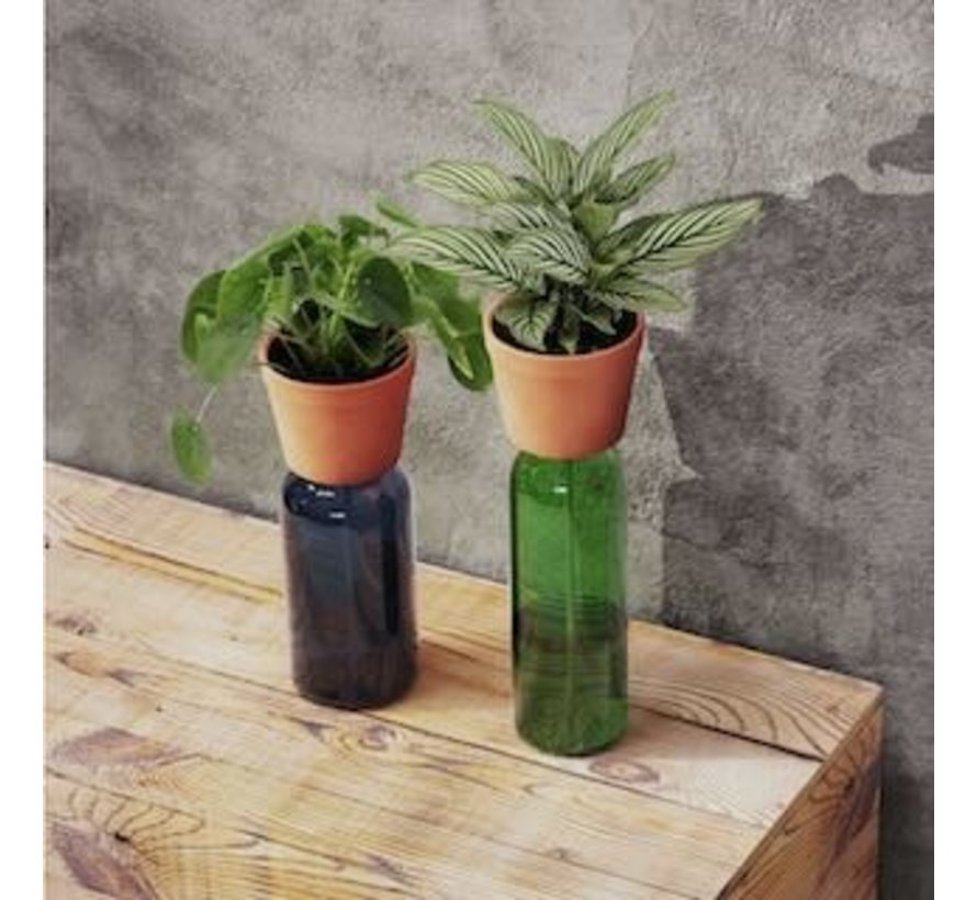 Terrakotta-Flaschenpflanzer