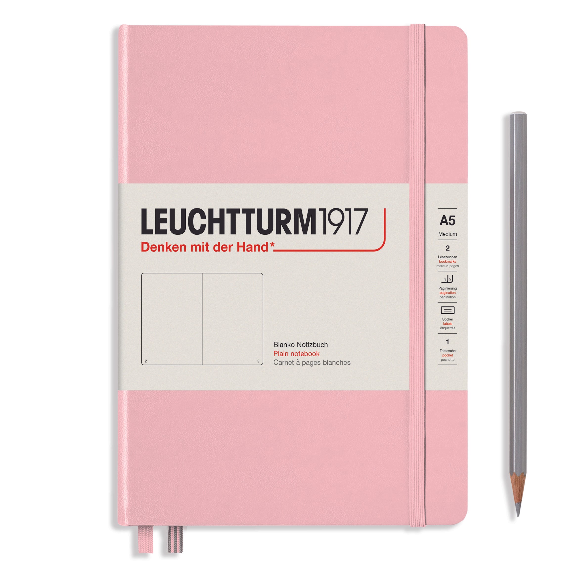 Leuchtturm medium blanco notitieboek (A5) hardcover