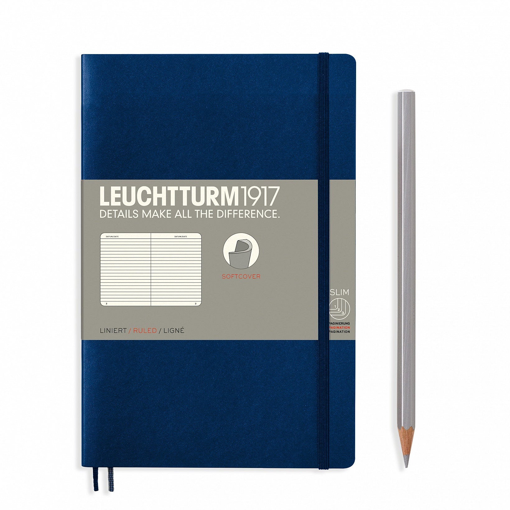Leuchtturm paperback lined notebook (B6+) softcover