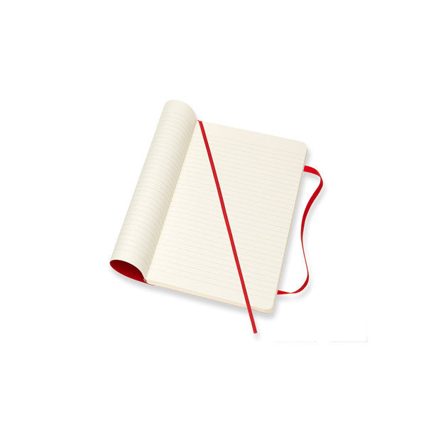 Moleskine notitieboek softcover groot gelinieerd rood