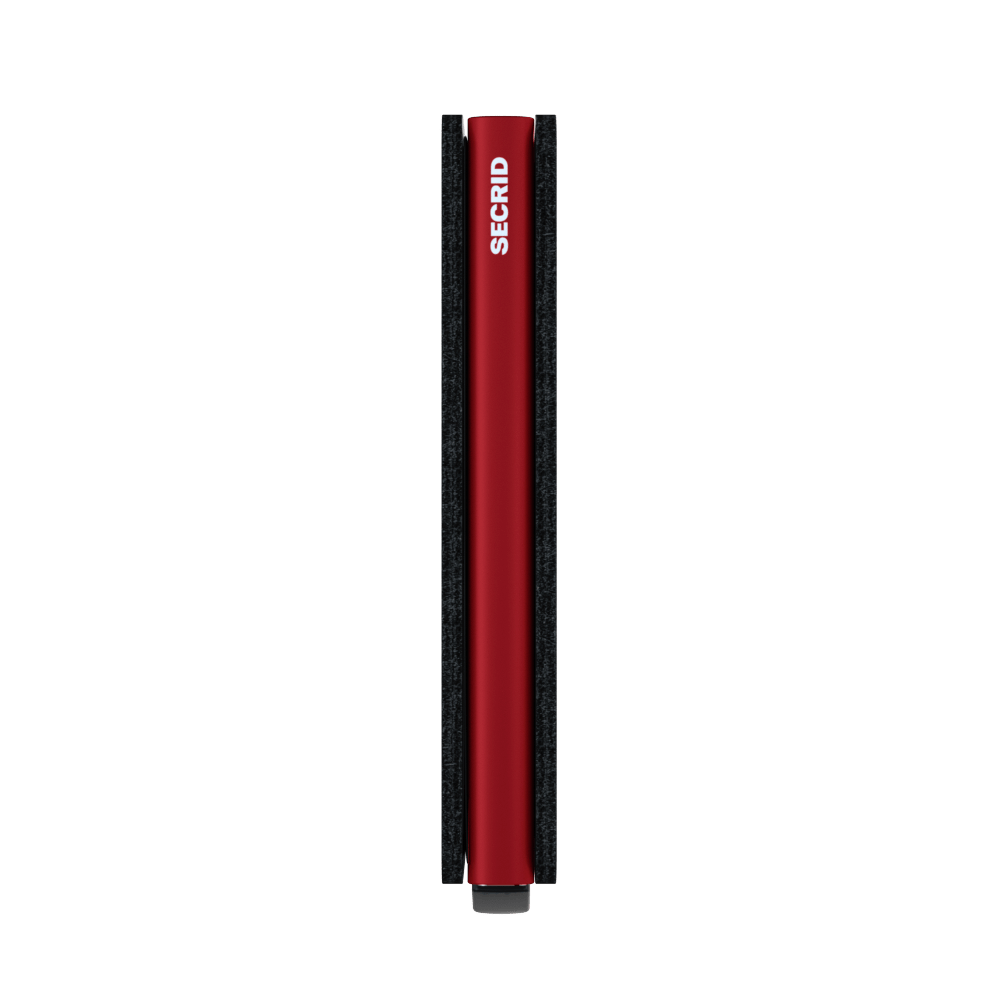 Secrid Slimwallet matt schwarz & rot