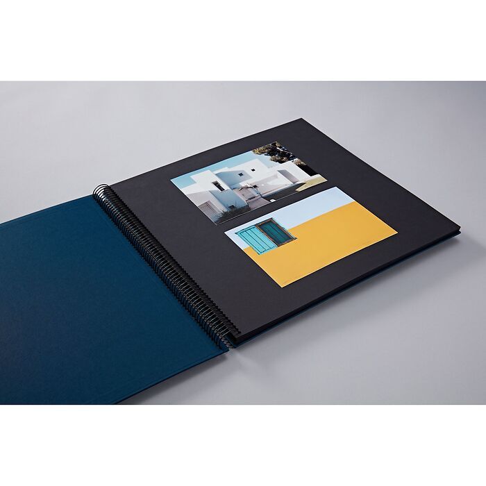 Semikolon Fotoalbum Spirale Economy Schwarz Groß