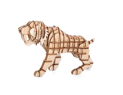 3D Wooden Puzzle: Tiger