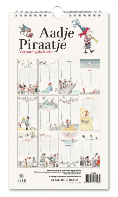 Geburtstagskalender Aadje Piraatje