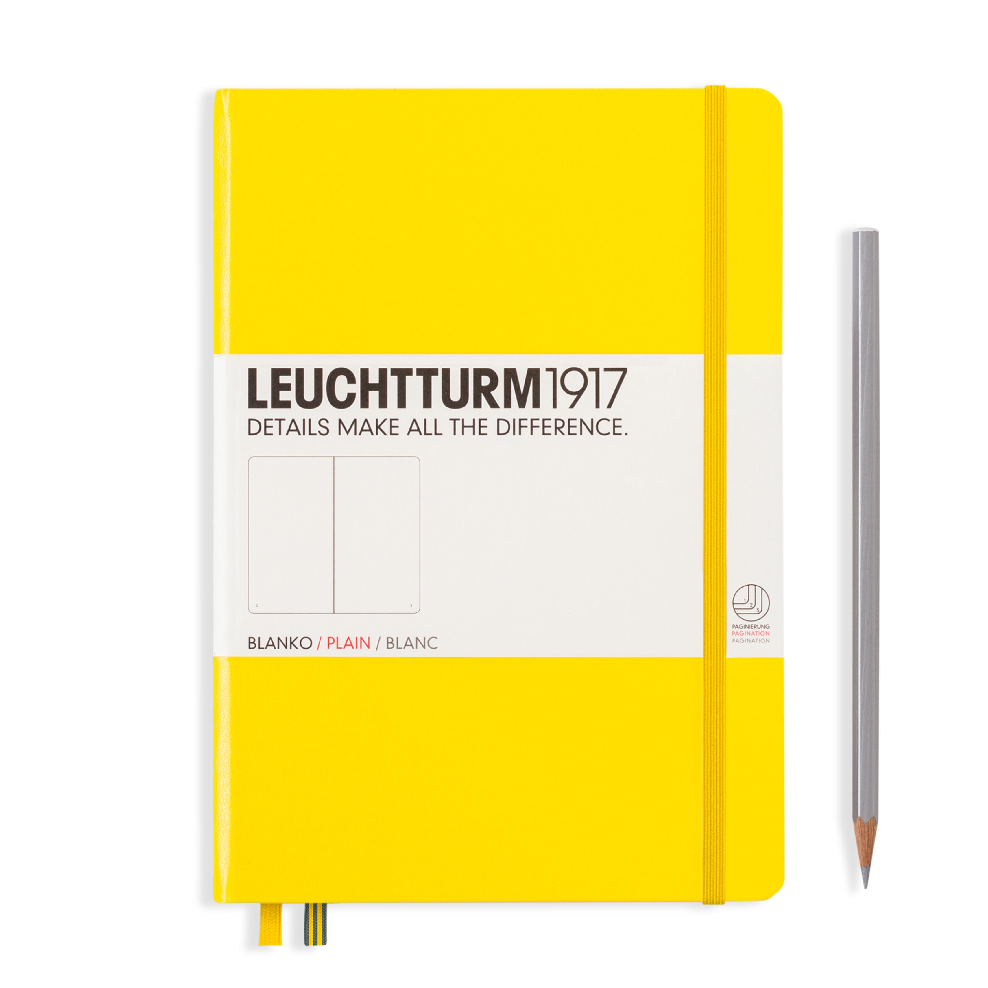 Leuchtturm Notizbuch Blanko Medium  (A5) Hardcover