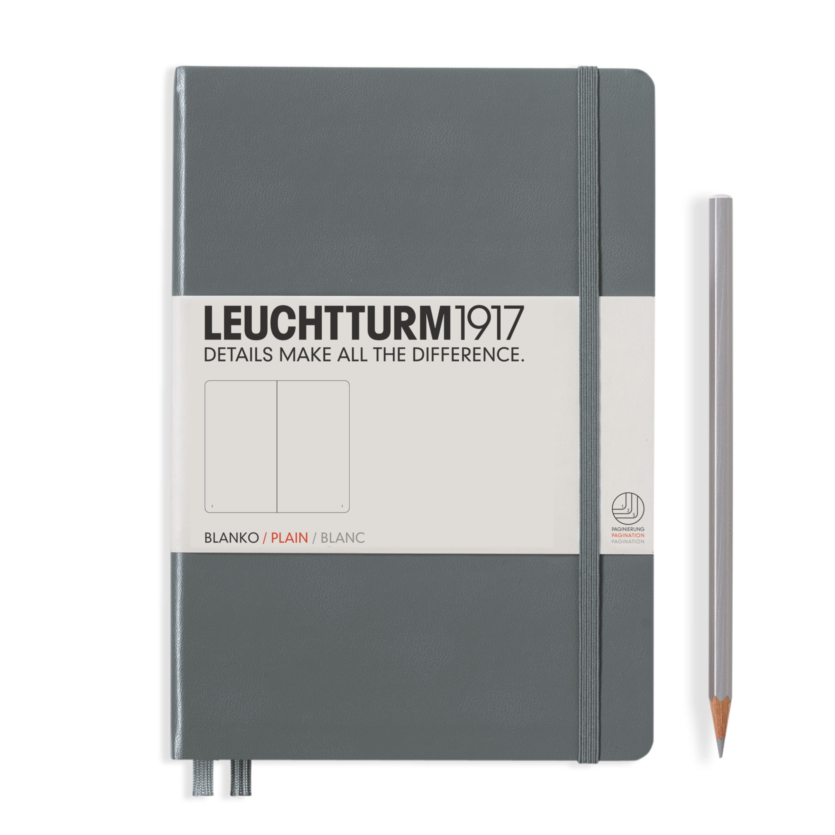 Leuchtturm medium blanco notitieboek (A5) hardcover