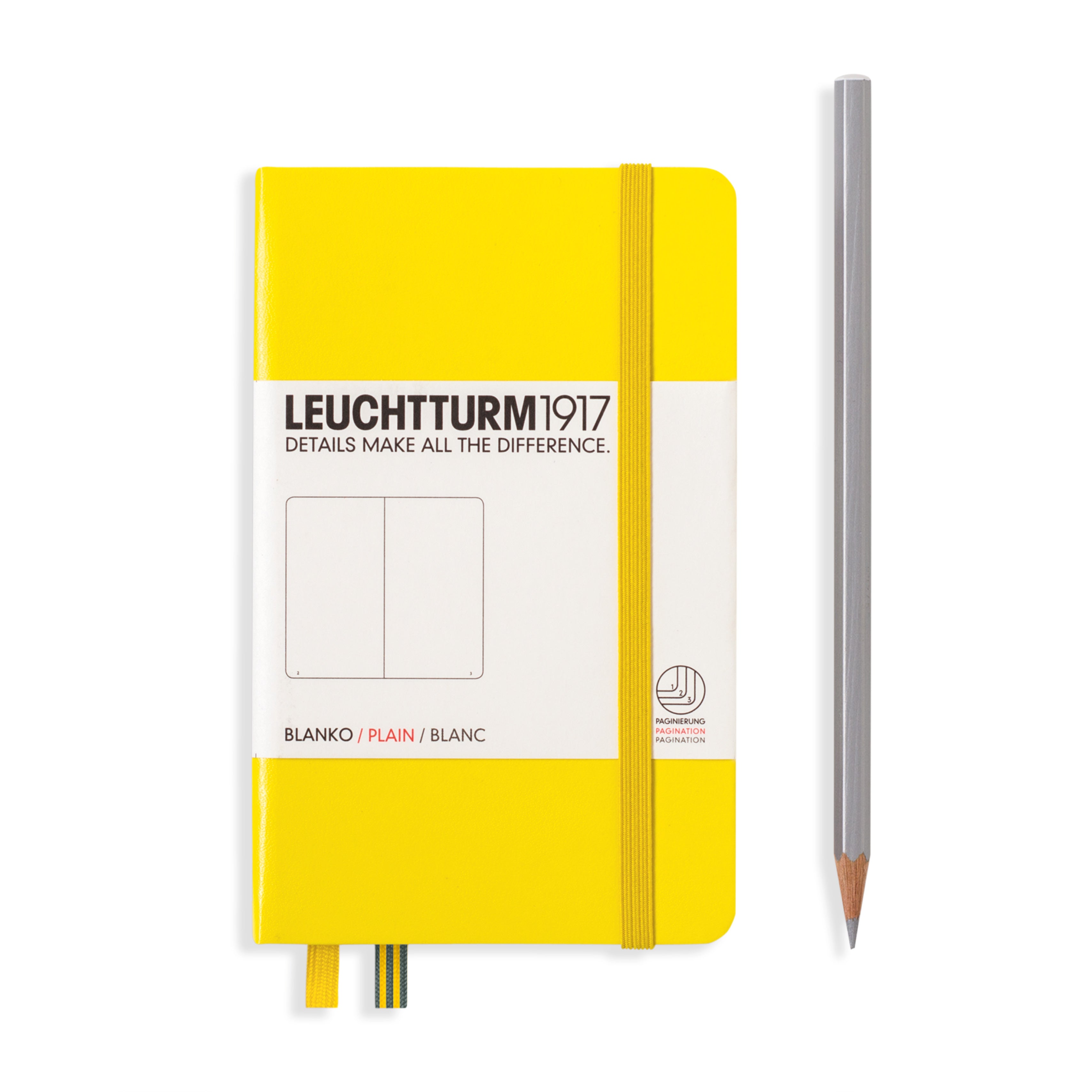 Leuchtturm Notizbuch  Blanko Pocket (A6) Hardcover